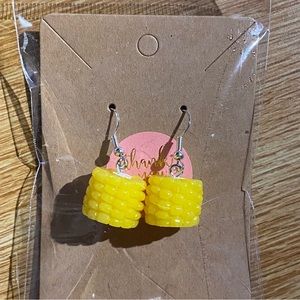 Corn on the cob earrings